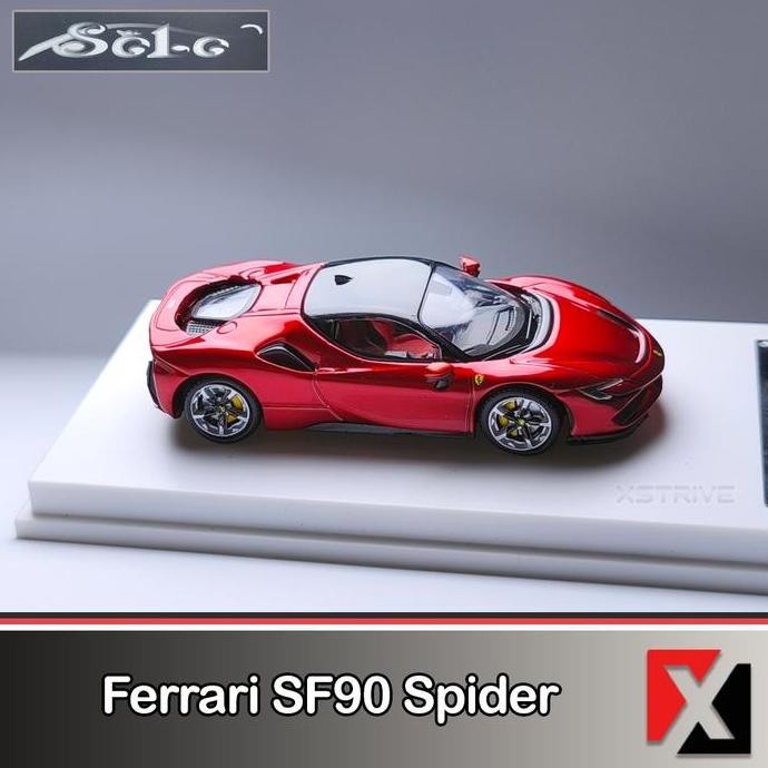 Solo Model 1:64 Ferrari SF90 Spider Metallic Red