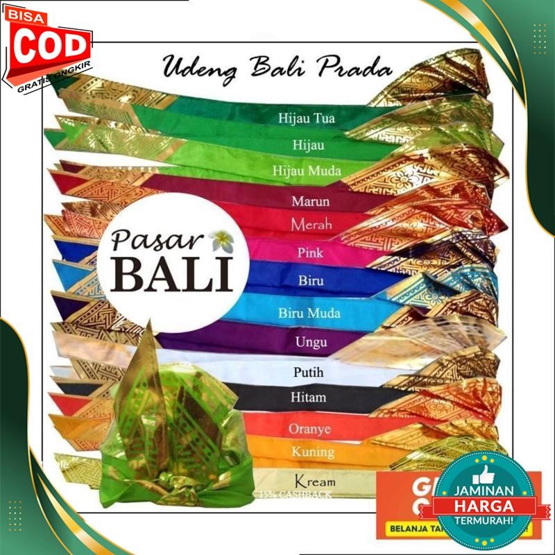 Murah Udeng Setengah Jadi Prada - Ikat Kepala Khas Bali Keren TTT-000