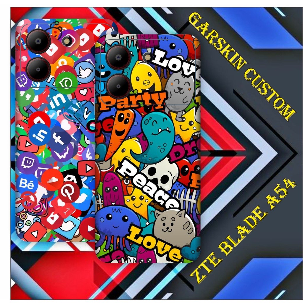

Terlaris Presisi ZTE Blade A54 Casing/Stiker Panel Vynil Bisa Custom Dan COD