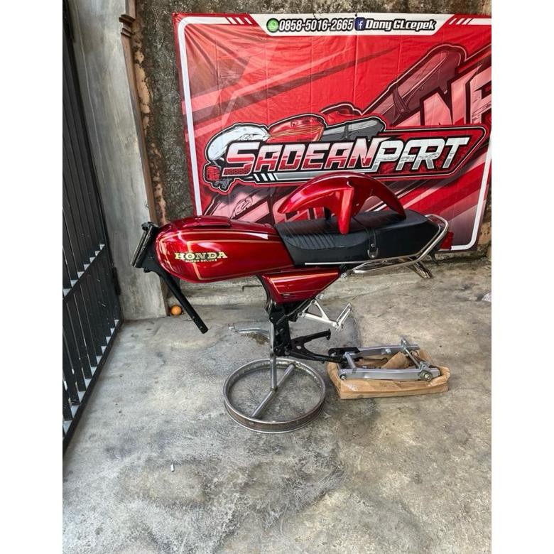 Body Sett GL 100 Cat Baru Rangka Pake Ori Fullsett Arm Postep.