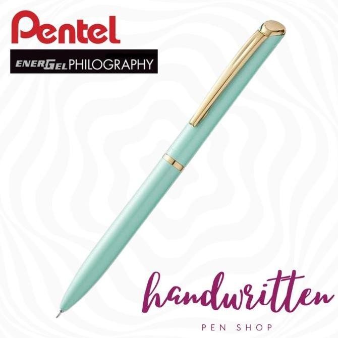 

PENTEL EnerGel Philography Metal Gel Ballpoint Pen / Pulpen Gel Kualitas Original