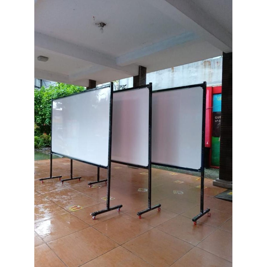 

whiteboard standing 120 x 240 magnetik Kualitas Original
