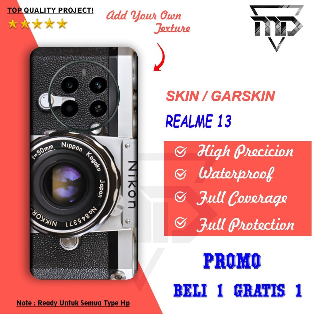 

Terlaris Presisi Realme 13 Casing/Stiker Panel Vynil Bisa Custom Dan COD