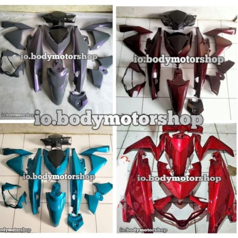 costum body halus Vario 125 150 LED old biru candy relaxa