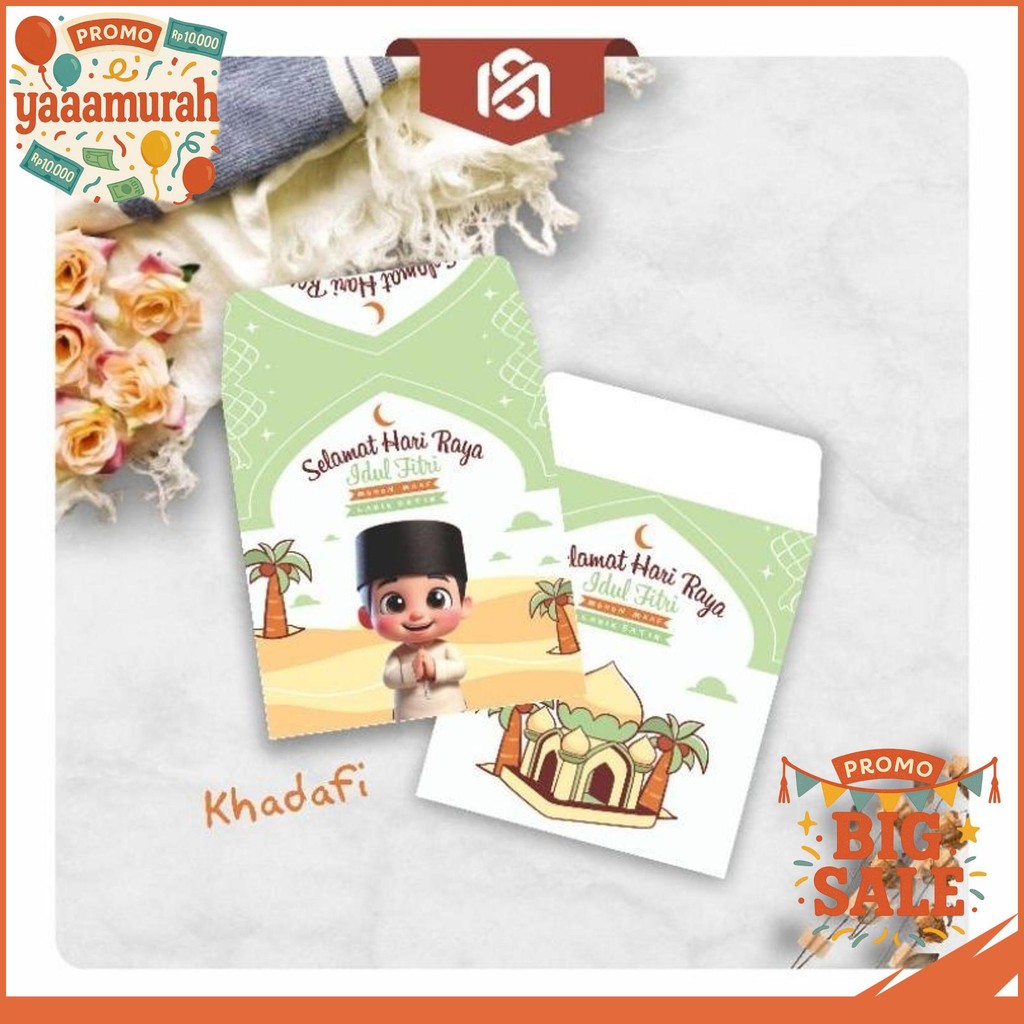 

10 PCS AMPLOP LEBARAN IDUL FITRI MEDIUM ANGPAO KARAKTER UNIK HAMPERS KADO LEBARAN IDUL FITRI MURAH