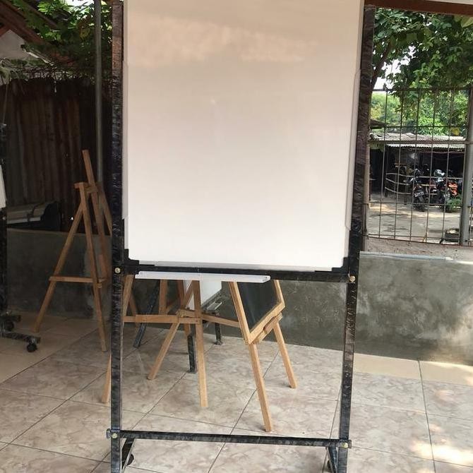 

whiteboard standing non magnetik 70x100cm Kualitas Original