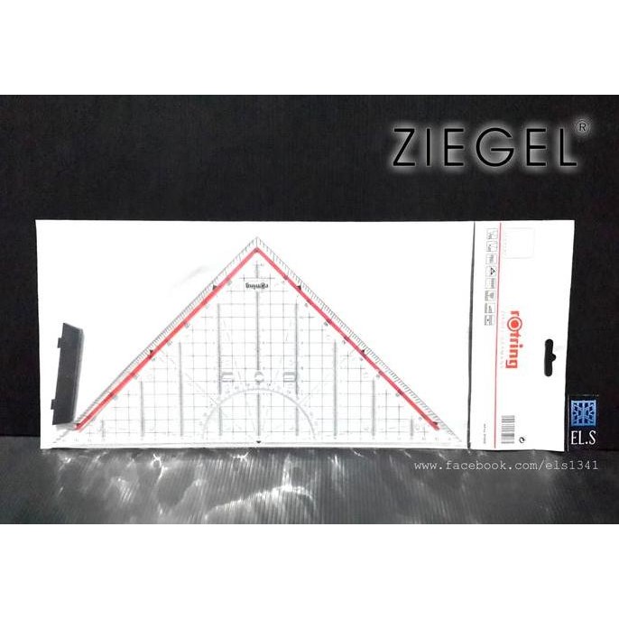 

les Ziegel - Penggaris Segitiga Pegangan