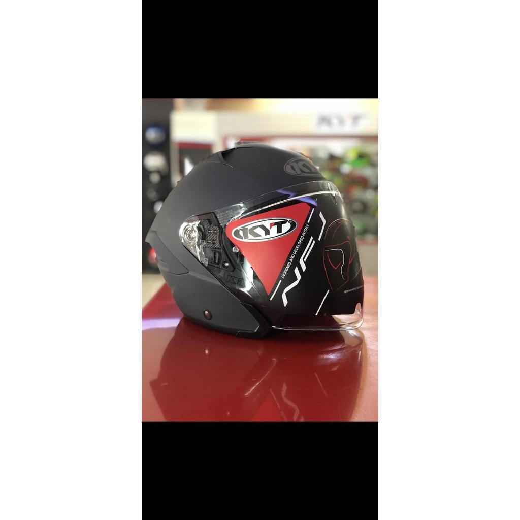 NEW KYT NFJ Polos Black Doff