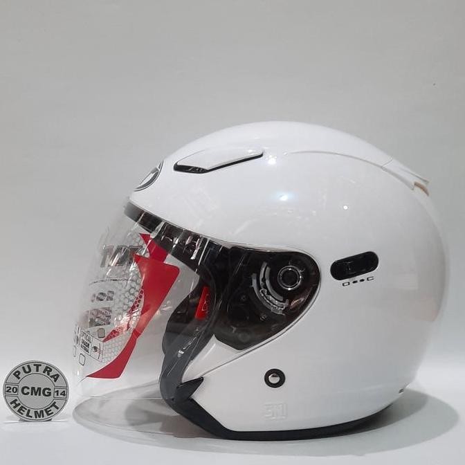 TERLARIS - HELM KYT DJ MAXI SOLID WHITE PUTIH