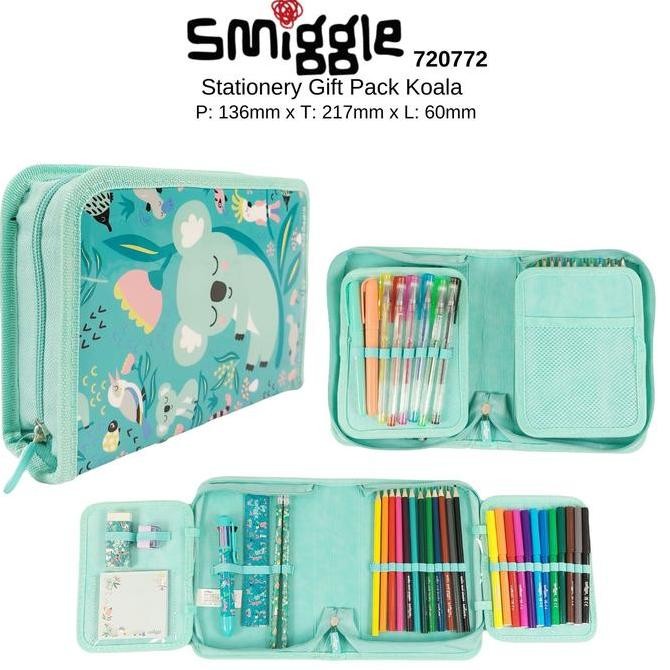 

Smiggle Stationery Gift Pack Koala/ Pencil Case Koala Stationery/Kado Kualitas Original