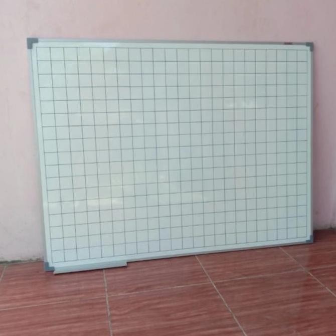 

Whiteboard magnetic kotak kotak 90x120 cm Kualitas Original