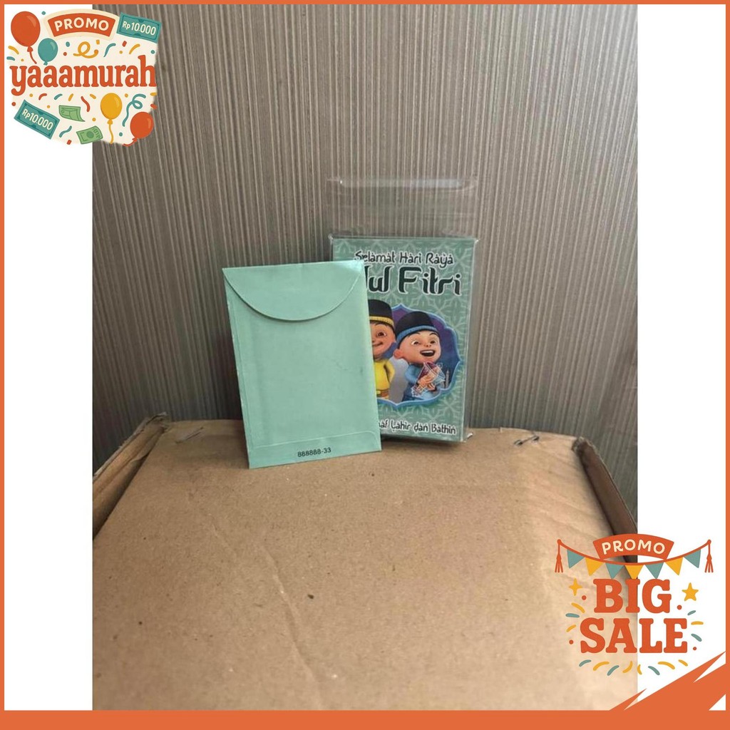 

AMPLOP LEBARAN HARI RAYA IDUL FITRI ISI 50 PCS UK. 7 X 10 / MOTIF KARTUN LUCU / AMPLOP KEMASAN MIKA