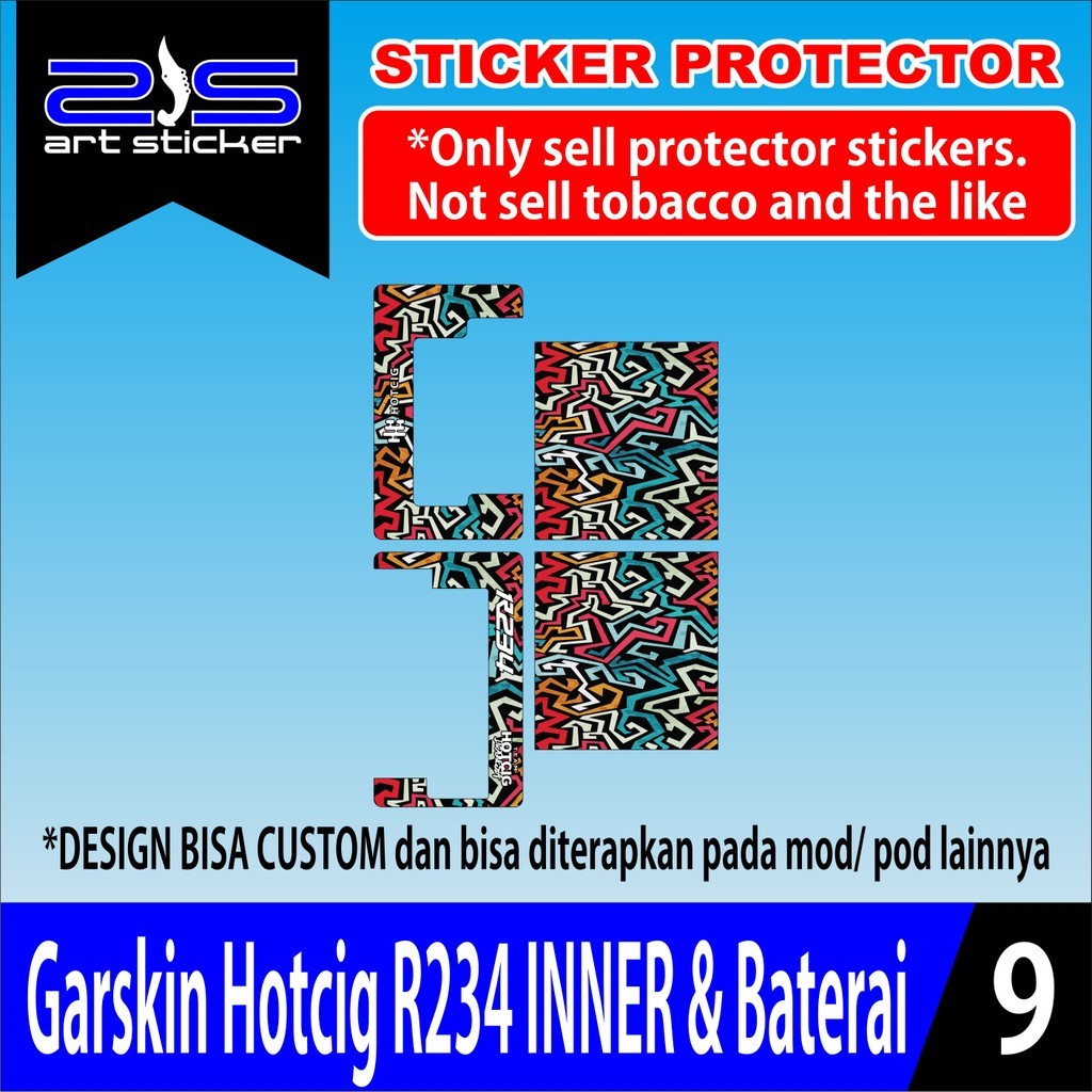 

Terlaris Presisi Inner Baterai Hc R234 Green Line Color Casing/Stiker Panel Vynil Bisa Custom Dan COD