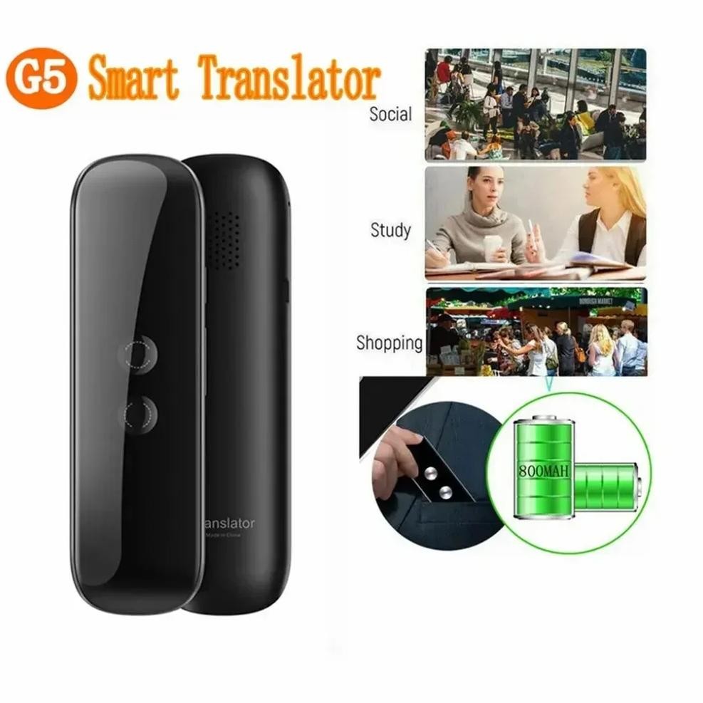 

G5 Voice Language Translator Device High Accuracy Real Time Translator With 40+ Languages Translation Portable Pocket Dictionary