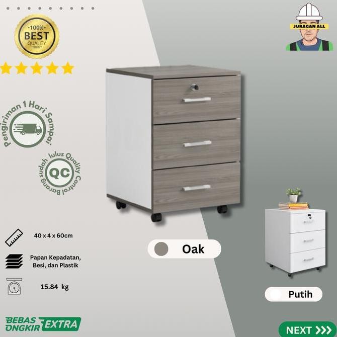 

LACI KANTOR DORONG/RAK ARSIP KANTOR/LACI PENYIMPANAN/FILLING CABINET Kualitas Original