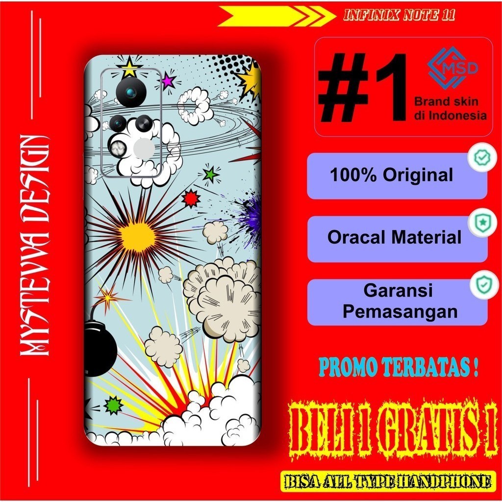 

Terlaris Presisi Infinix Note 11 Pro Casing/Stiker Panel Vynil Bisa Custom Dan COD