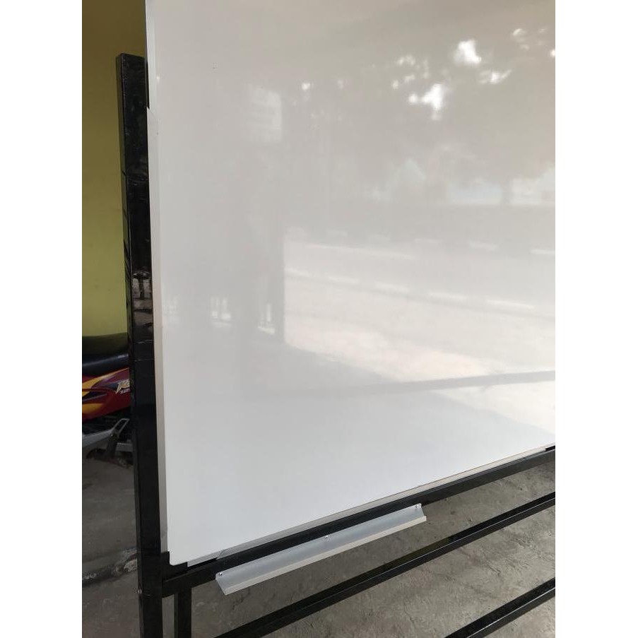 

whiteboard standing 120x240 double face magnetic Kualitas Original