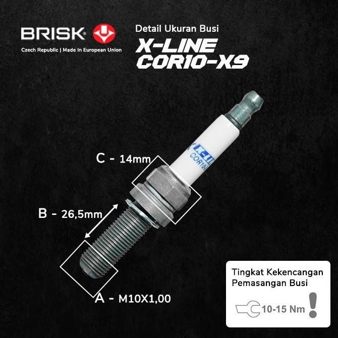 Busi Motor Yamaha YZ250F / YZ250FX Asli Orinal BRISK X-