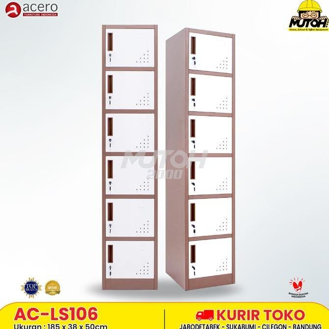 

LOCKER LOKER BESI 6 PINTU SINGLE ACERO AC-LS106 Kualitas Original