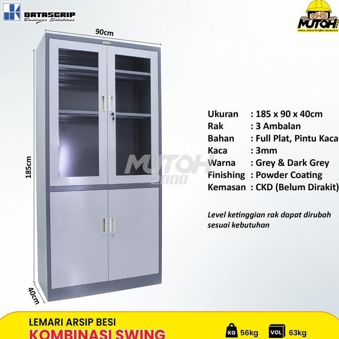 

LEMARI BESI ARSIP 2 PINTU DATASCRIP TOP CBHTN Kualitas Original