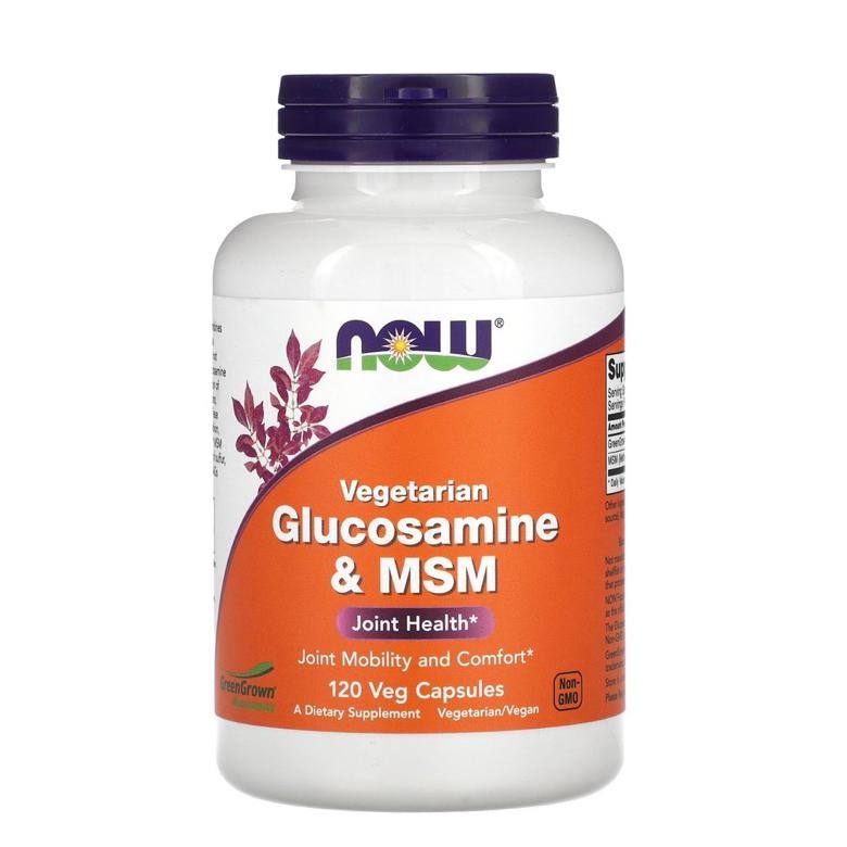 Now Foods Vegetarian Glucosamine & Msm 120 Veg Capsules