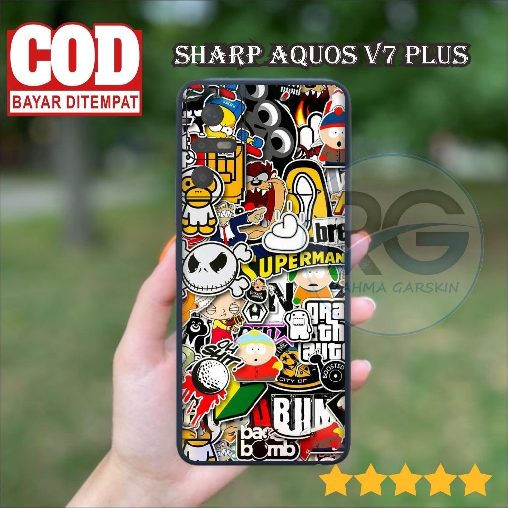 

Terlaris Presisi Sharp Aquos V7 Plus Casing/Stiker Panel Vynil Bisa Custom Dan COD
