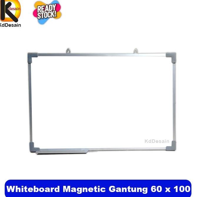 

Whiteboard Magnetic Gantung 60 x 100 Kualitas Original
