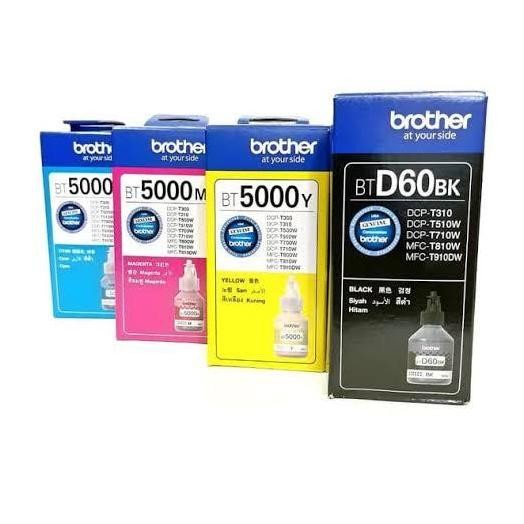 

Tinta botol brother 1 set BT5000+BTD60 Kualitas Original