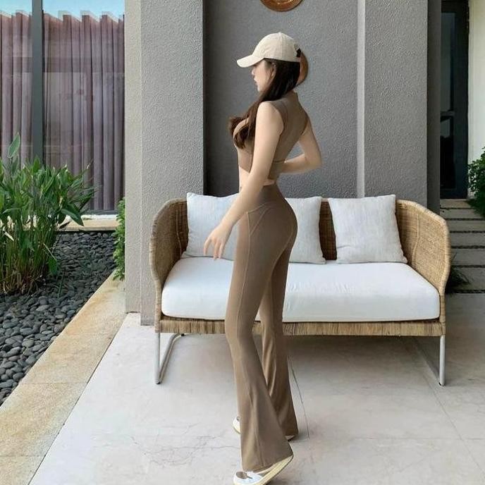 Bluebell CPG488 Celana Panjang Skinny Elastis Legging Slim Cutbray Highwaist Pants Wanita Fashion Hi