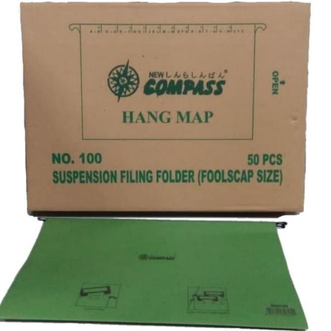 

Hangmap New Compass no 100 Suspension Filling Folder Map isi 50 Pcs Kualitas Original