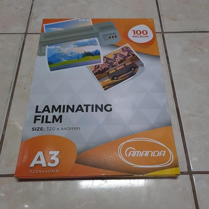 

Premium Plastik Laminating A3 Amanda 100 Micron / Laminating Amanda A3