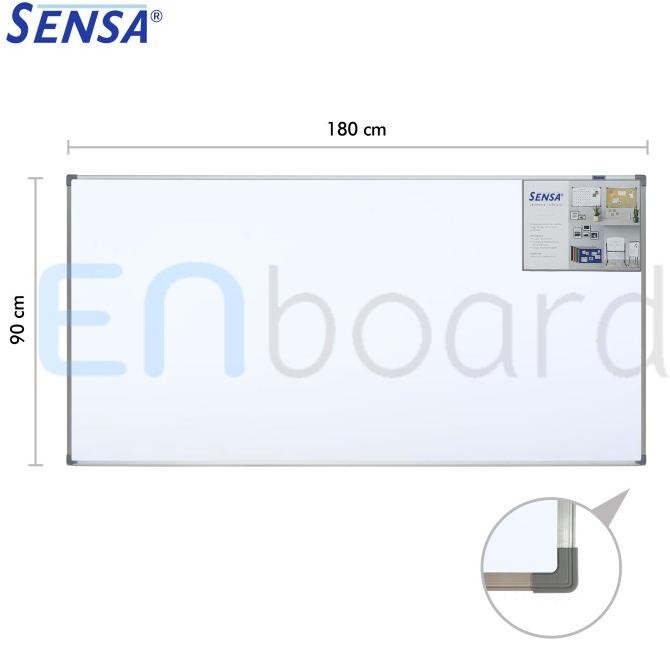 

Papan Tulis Whiteboard Gantung Magnet Single Face Sensa 90 x 180 cm Kualitas Original