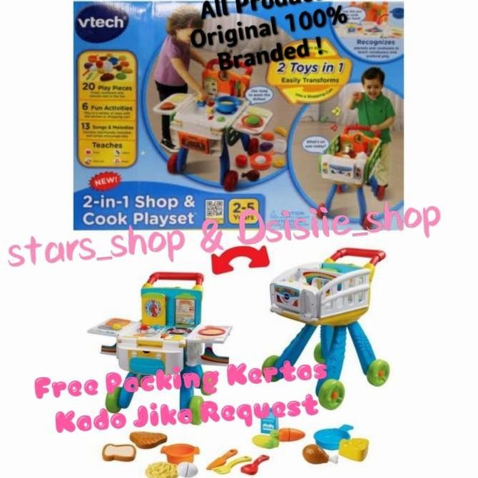 Vtech 2in1 Shop & Cook Interactive Playset Original / Mainan Masak Kualitas Original