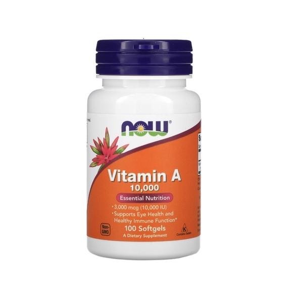 Now Foods Vitamin A 10.000 Iu 100 Softgels