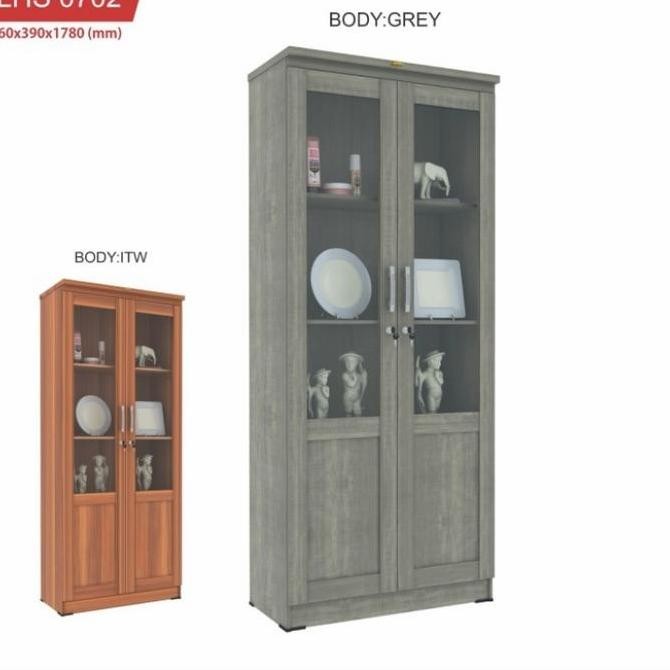 

Lemari rak buku pintu kaca ROMARO 2 pintu area Tangerang Kualitas Original