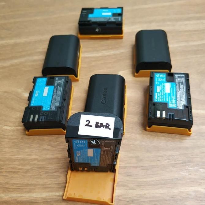 Baterai Canon LPE6N Batre Battery Bekas ORI EOSR 5Div Non LP-E6N 70D Kualitas Original