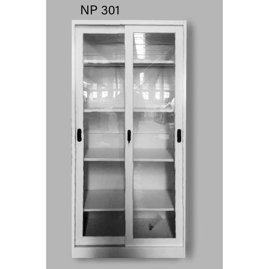 

Lemari Besi filling Cabinet Full Kaca Sliding - NP 301 Kualitas Original
