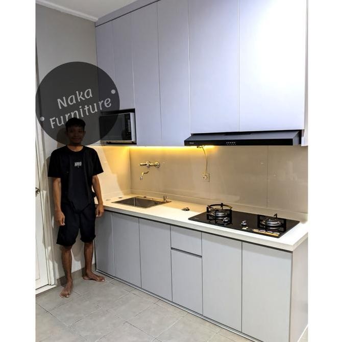 

Kitchenset kabinet ukuran custom finishing HPL Kualitas Original