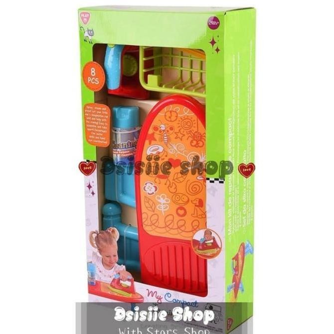 Mainan Playgo My Compact Ironing Set Original / Mainan Setrika Kualitas Original