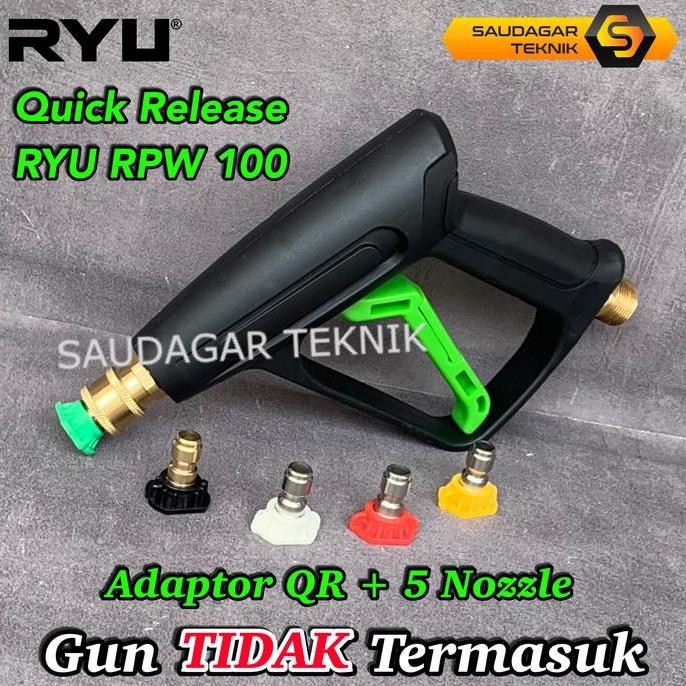 Adaptor Quick Release Gun RYU RPW 100 Set Nozzle Spray Nepel Konektor Gun RYU RPW100