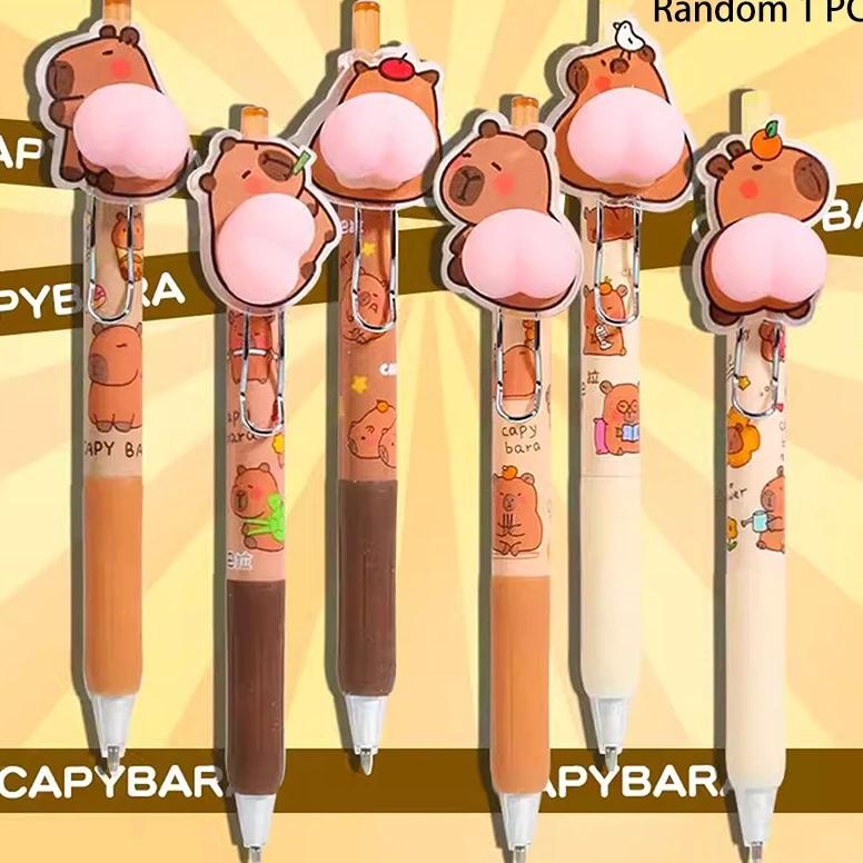 

1Pc Cute Capybara Mechanical Pencil Children'S Drawing Writing School Supplies Aesthetic Stationery Drawing Automatic Pencil