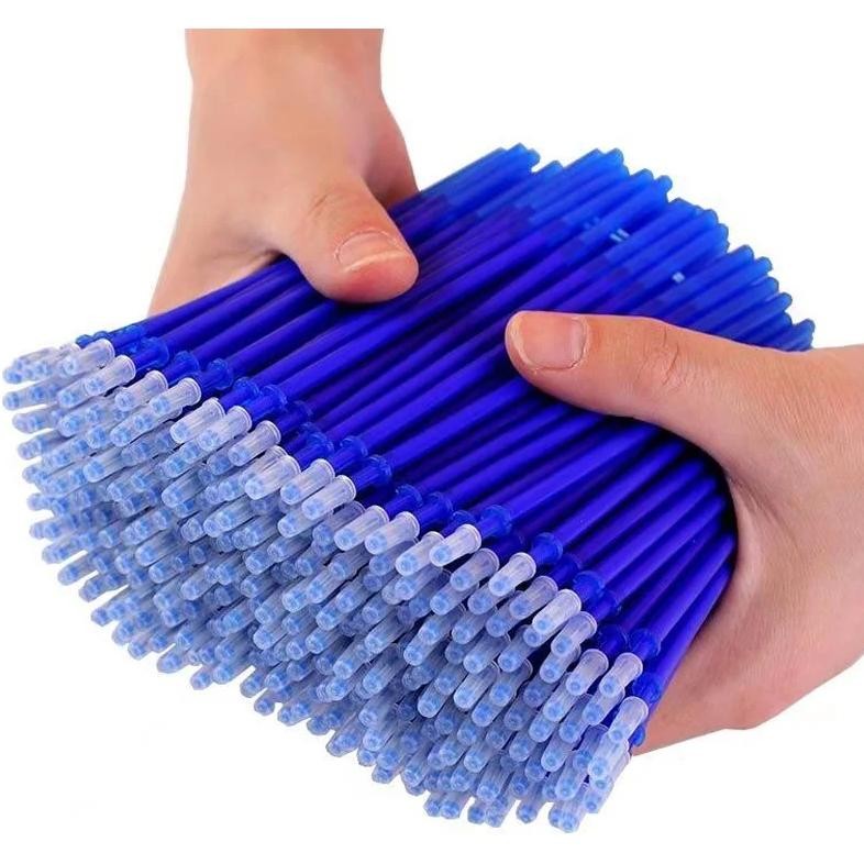 

10-50Pcs Student Erasable Refill Crystal Blue Black Ink 0.5Mm Core Rollerball Pen Washable Rod Draw School Work Sewing Refill