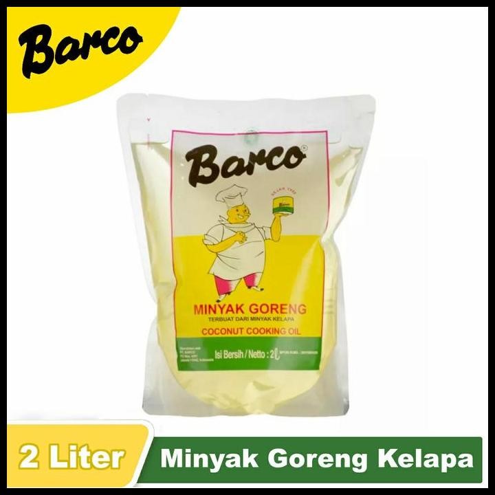 

Terlaris Minyak Goreng Kelapa - Coconut Cooking Oil Barco - Pouch 2 Liter Good Quality