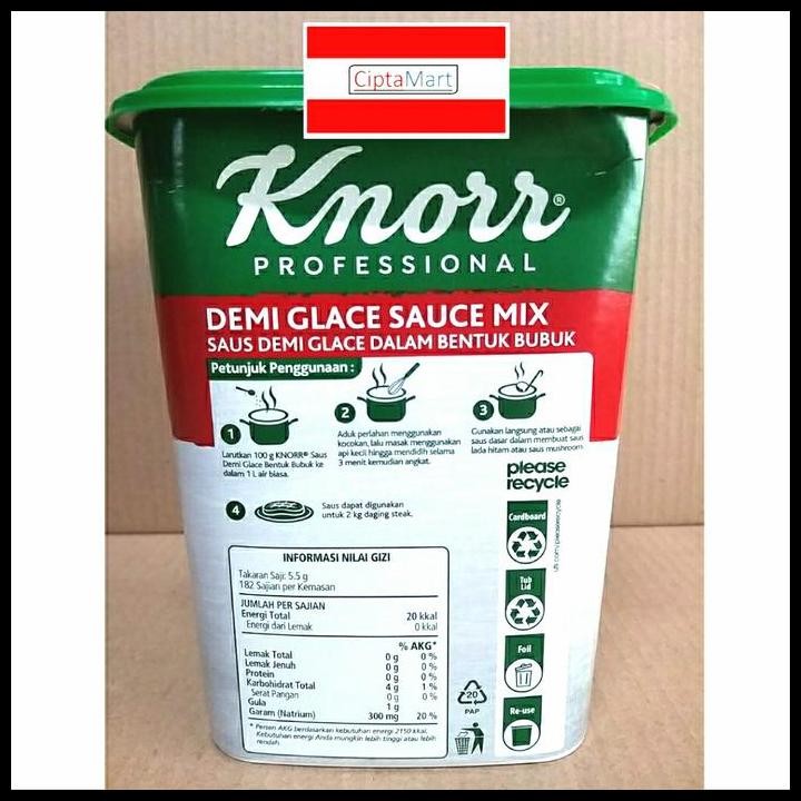 

Terlaris Knorr Demi Glace Sauce Mix 1 Kg Good Quality