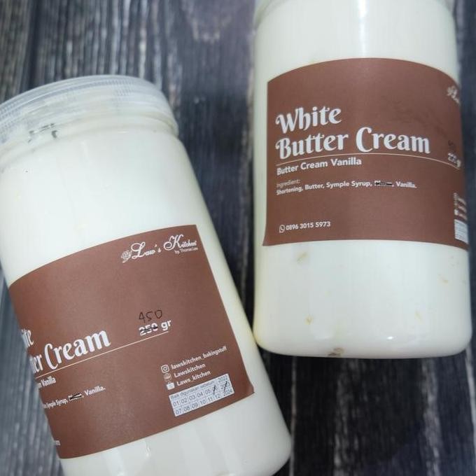 

[Ready/Spesial] No Rhum White Butter Cream 450 Gram [Terlaris&Recommended]