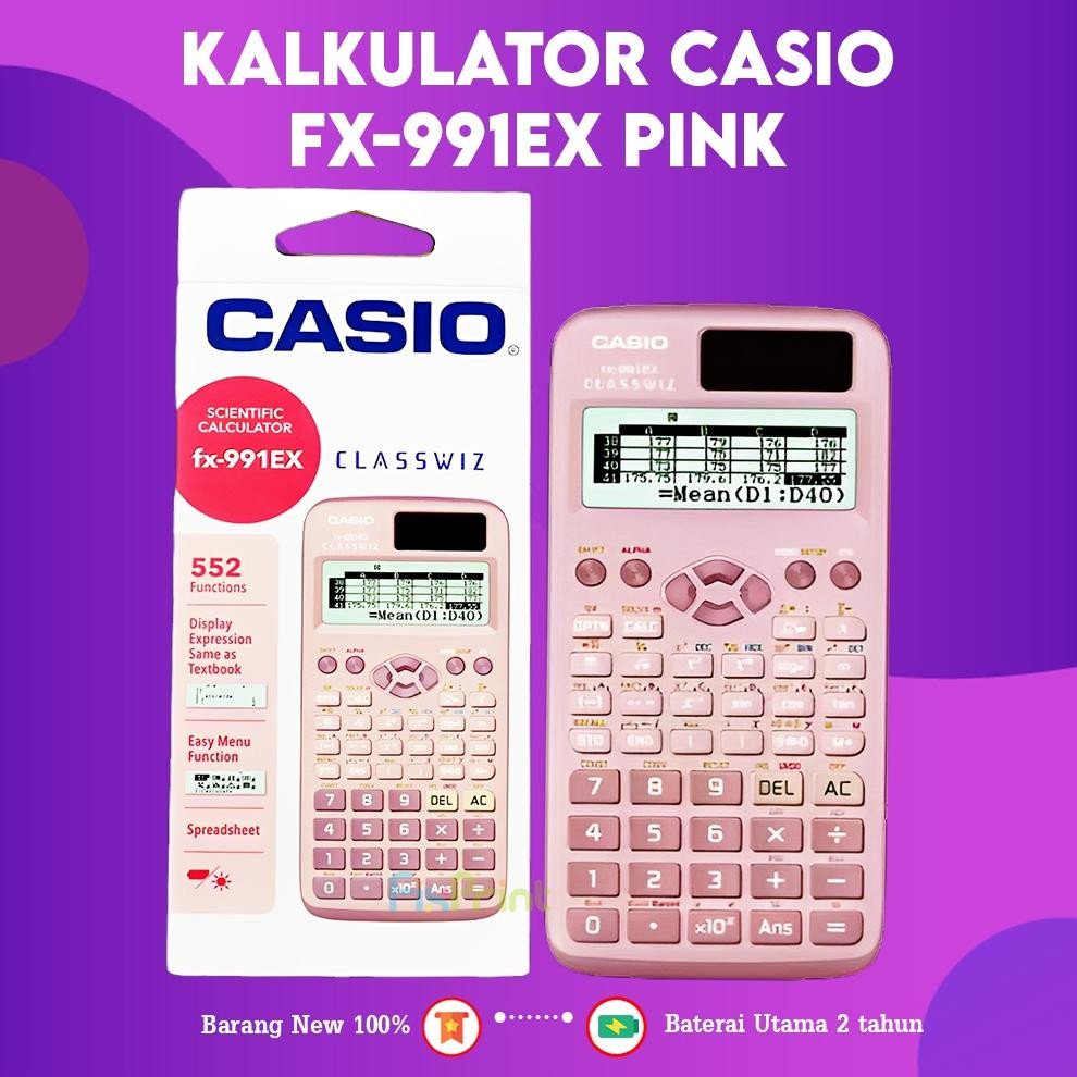 

LINDU Casio Kalkulator FX 991 EX Hitam Black Blue Pink - Scientific Kalkulator Ilmiah FX-991EX Calculator Kuliah Akutansi New Original Garansi Resmi