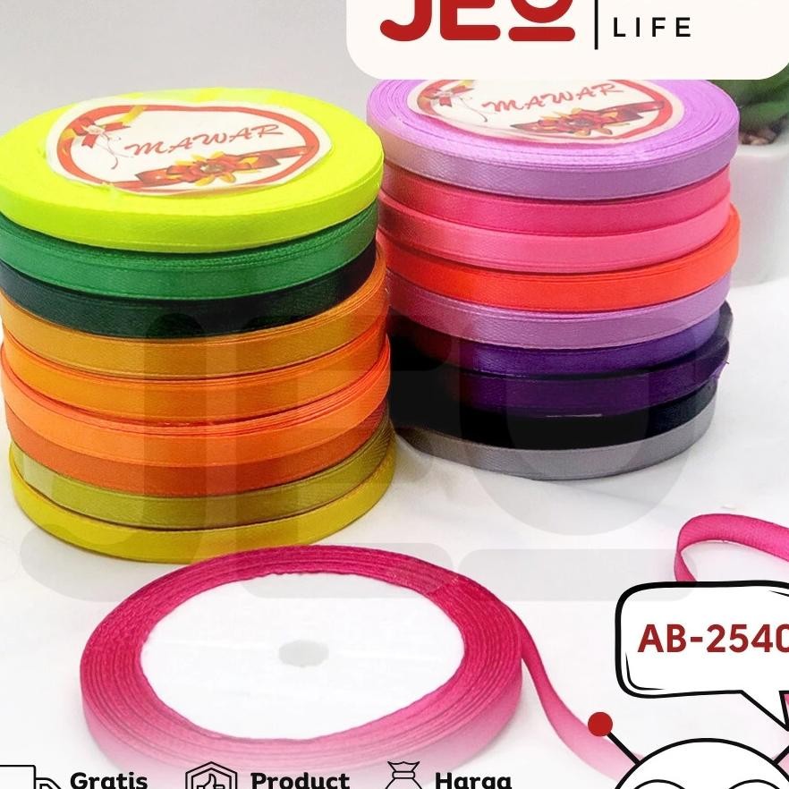 

1 Slop 10 Pcs Pita Satin 0.25 Inch 0.6 Cm