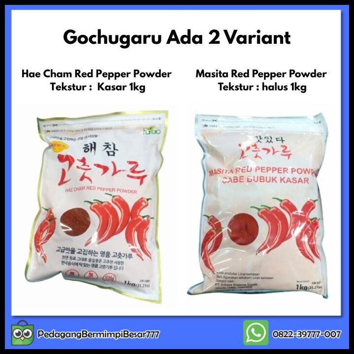 

Terlaris Hae Cham Red Pepper Powder 1Kg | Gochugaru | Gochukaru | Cabai Korea Good Quality
