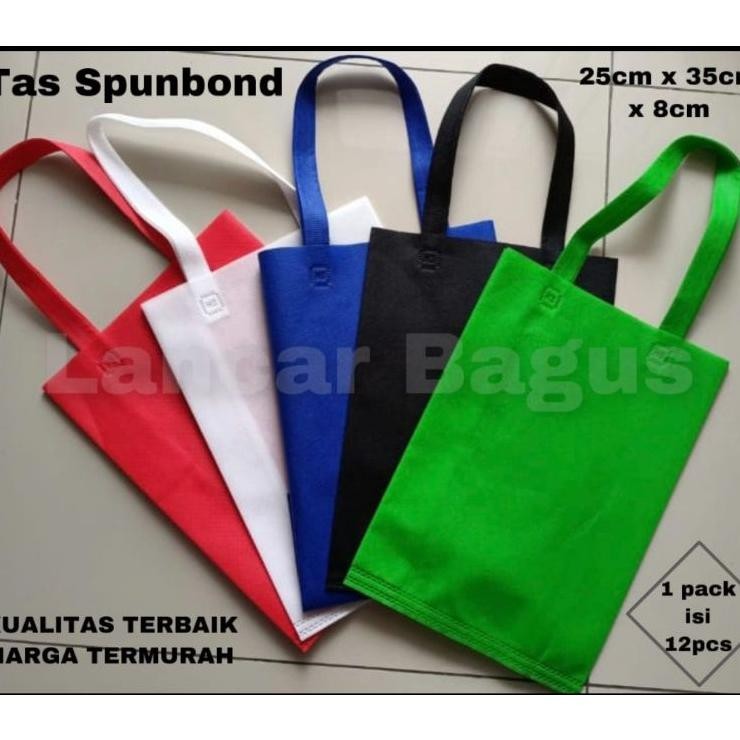 

Tas Spunbond Tali Goodie Bag Non Woven 25X35X8Cm