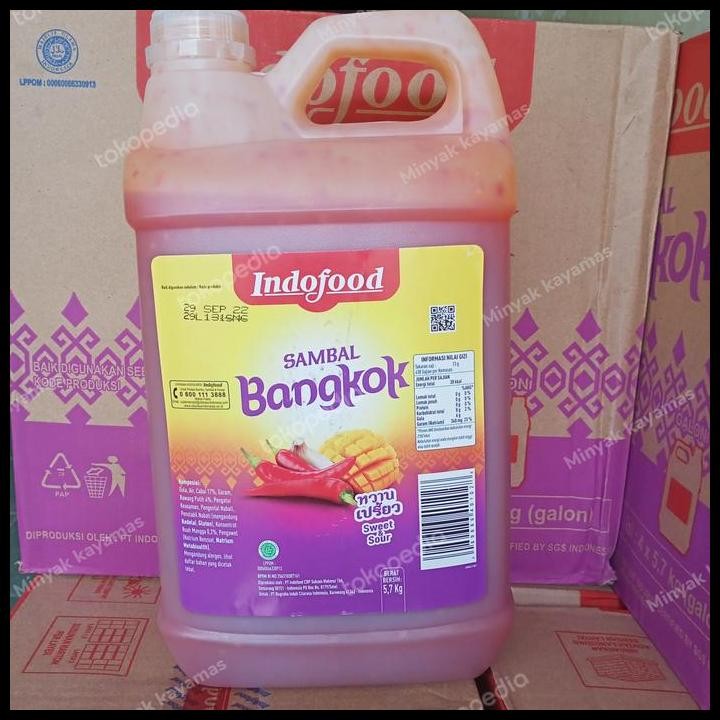 

Terlaris Sambal Bangkok Indofood 5.7 Kg Good Quality